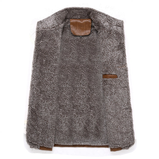 Chaqueta de Cuero PU con Forro de Terciopelo - Casual y Versátil - Image 2