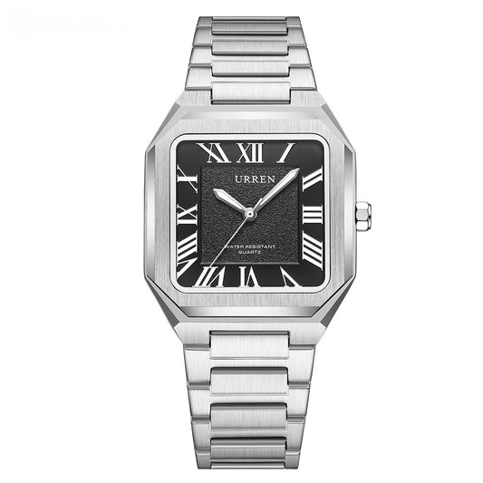 Reloj de Cuarzo Impermeable para Hombre con Números Romanos y Correa de Acero Inoxidable - Image 2