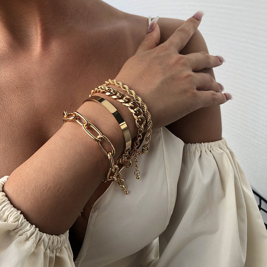 Pulsera de Cadena Gruesa en Aleación - Image 2