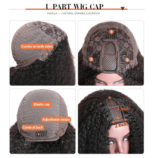 Peluca en U Natural con Cabello Liso y Color Real - Image 2