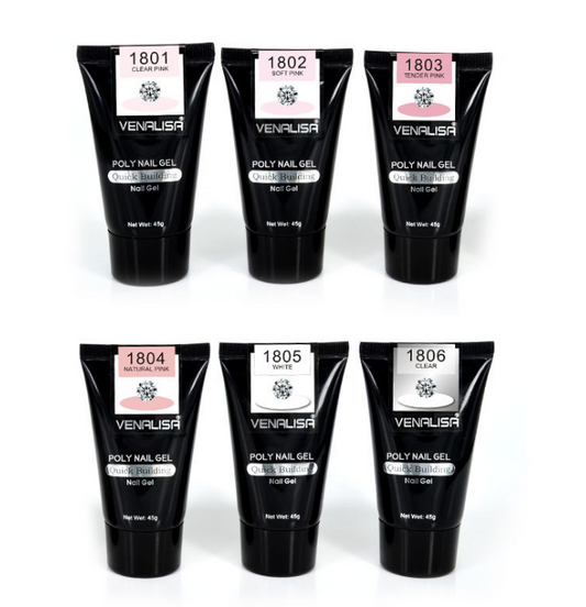 Kit Completo de Gel de Uñas Venalisa - Constructor Transparente y Camuflaje Jelly - Image 2