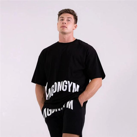 Camiseta Casual Holgada de Algodón para Hombre - Image 2