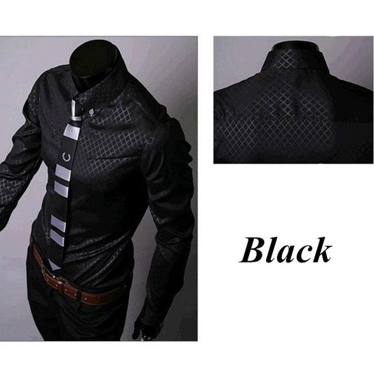 Camisas Ajustadas para Hombre con Diseño de Cuadros y Rayas Premium - Image 2