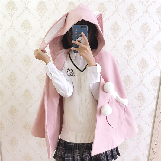 Abrigo Sudadera con Capucha de Orejas Kawaii - Image 2