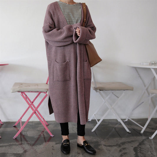 Suéter Cardigan Oversized de Punto Suelto y Manga Larga - Image 2