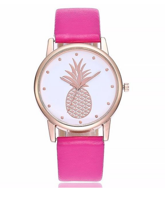 Reloj de Pulsera Coreano con Patrón Piña - Diseño Minimalista Cuarzo - Image 2