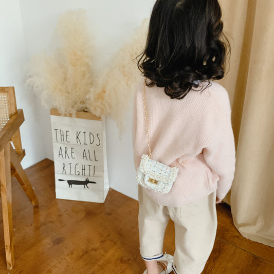 Bolso Crossbody Infantil con Cadena Diamantada - Image 2