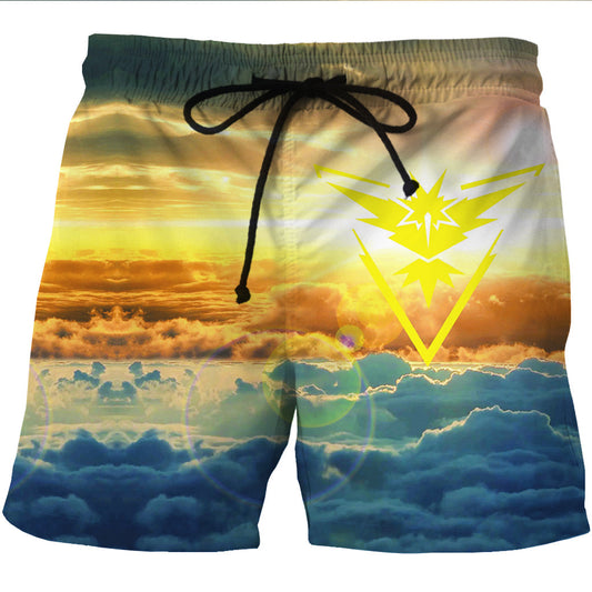 Shorts de Playa Hombre Secado Rápido Estampado Cáñamo - Image 2