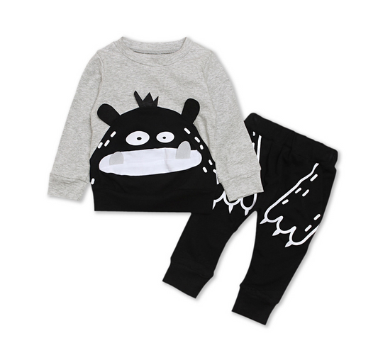 Conjunto Infantil de Dos Piezas con Patrón Colorido - Top y Pantalón - Image 2