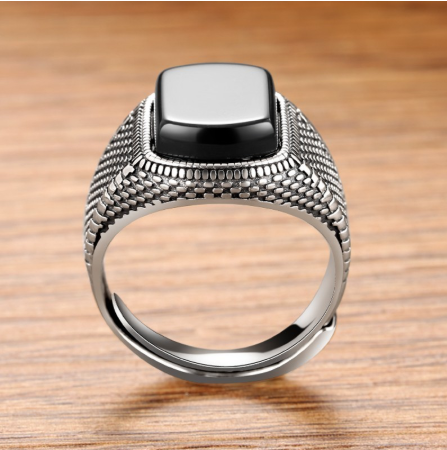 Pulsera de Plata Esterlina 925 con Ágata Negra Deslumbrante - Image 2