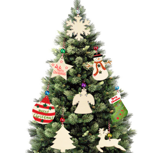 Adorno Navideño de Árbol en Madera Rústica - Image 2