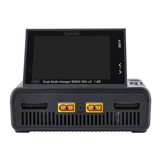 Cargador Dual M8D con Pantalla Táctil Color - Entrada de Alta Potencia para Drones - Image 2