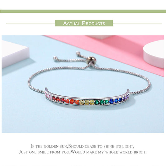 Pulsera de Cobre Artesanal para Mujer con Circonita Brillante - Image 2
