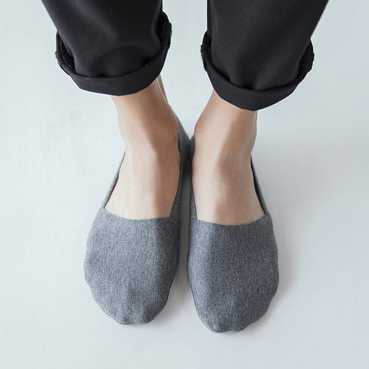 Pack 10 Calcetines Invisibles de Algodón para Hombre con Suela Antideslizante - Image 2