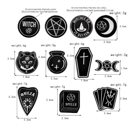 Broche Creativo Negro Elegante - Image 2