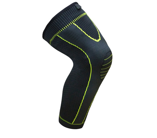 Protectores de piernas deportivos con compresión tejida para rodillas - Image 2