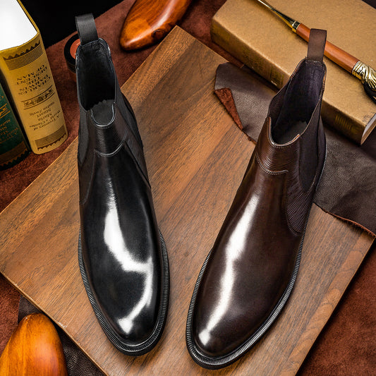 Botas de Cuero para Hombre Estilo Coreano Premium - Image 2