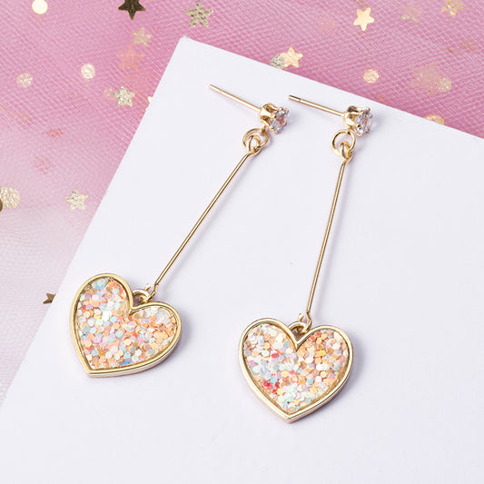Aretes Vintage con Lentejuelas Brillantes - Image 2