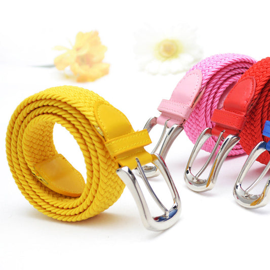 Cinturón Elástico Trenzado Unisex - Correa Extensible de Lona - Image 2