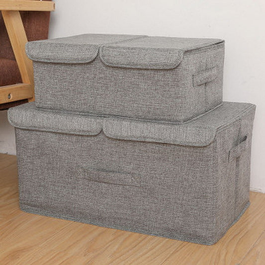 Caja de Almacenamiento Plegable de Algodón y Lino - Image 2