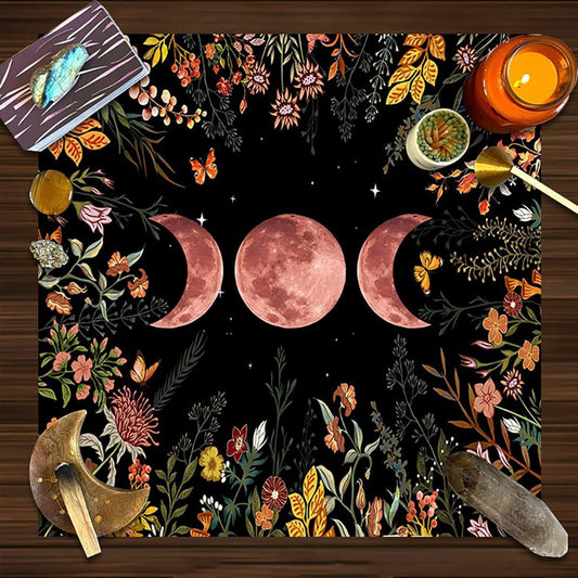 Tapete de Barro de Diatomea Mandala Árbol de la Vida Mariposa y Flores Terciopelo Marino - Image 2