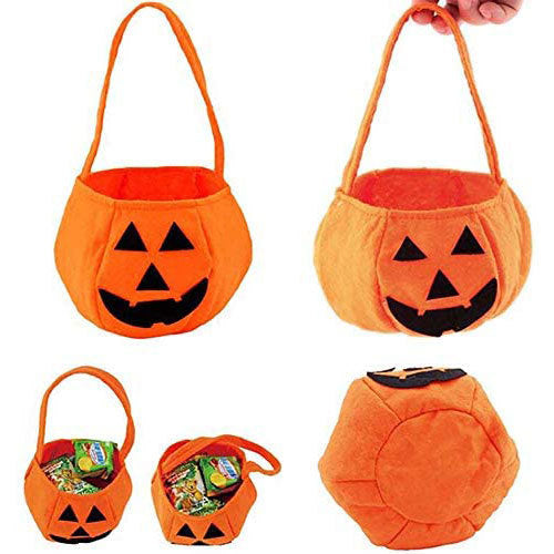 Bolsa de Caramelos con Cabeza de Calabaza para Halloween