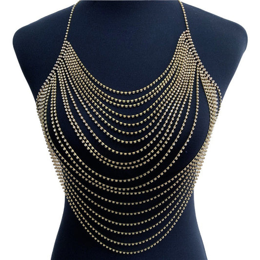Cadena Corporal de Diamantes Brillantes - Accesorio de Moda Exagerado - Image 2
