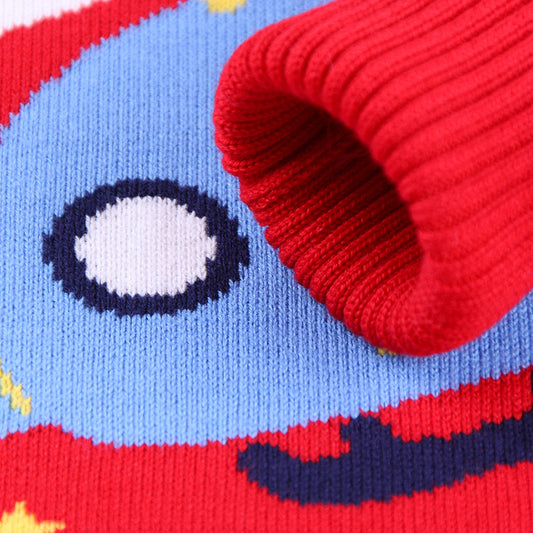 Suéter Tejido de Algodón Cálido para Niño - Diseño Trendy - Image 2
