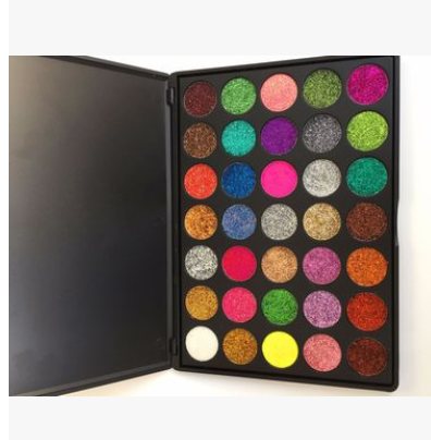 Paleta de Sombras Glitter con 35 Colores y Aplicador Incluido - Image 2