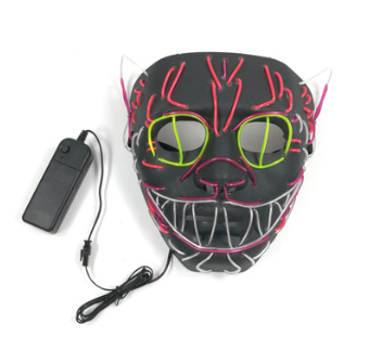 Máscara Facial Luminosa LED para Fiestas y Celebraciones - Image 2
