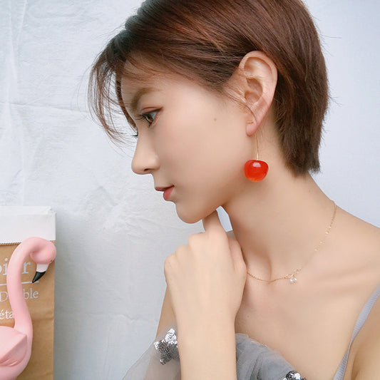 Aretes de Cereza Degradado Japonés - Simulación Realista Estilo Instagram - Image 2