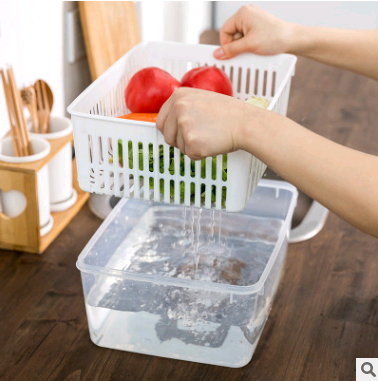 Contenedor de Almacenamiento de Frutas y Verduras con Drenaje para Refrigerador - Image 2