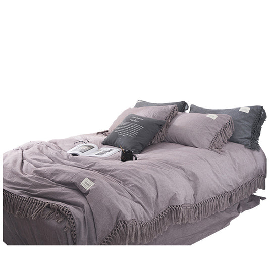 Juego de Cama Nordic de Algodón Puro - 4 Piezas - Image 2