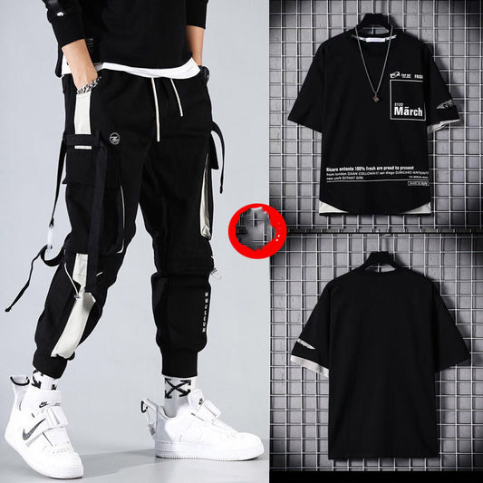 Conjunto Deportivo Hip-hop para Hombre con Capucha - Overol Holgado de Dos Piezas - Image 2