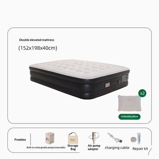 Cama Inflable 2 en 1 Reforzada para Exteriores con Bomba Integrada - Image 2