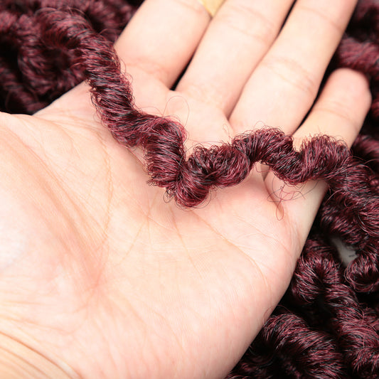 Peluca Rizada Larga Cabello Irregular Africano para Mujer - Image 2