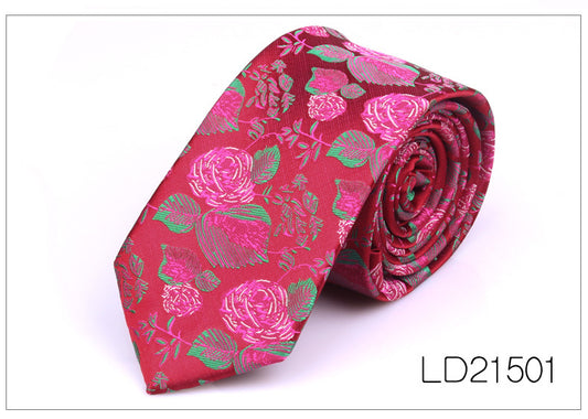 Corbata Casual Moderna con Estampado Floral - Ancho 6cm - Image 2