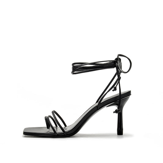 Sandalias Stiletto Retro con Tiras Ajustables - Estilo Europeo Versátil - Image 2