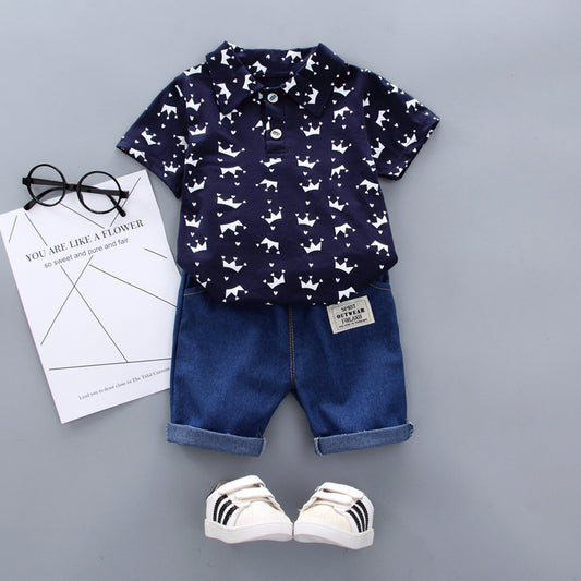 Playera Infantil Estilo Coreano Manga Corta para Niño - Verano - Image 2