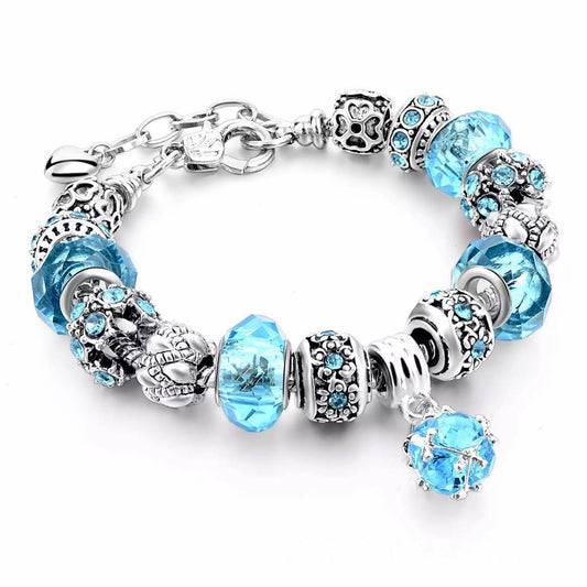 Pulseras de Cristal con Cadena Serpiente y Dijes para Mujer - Image 2