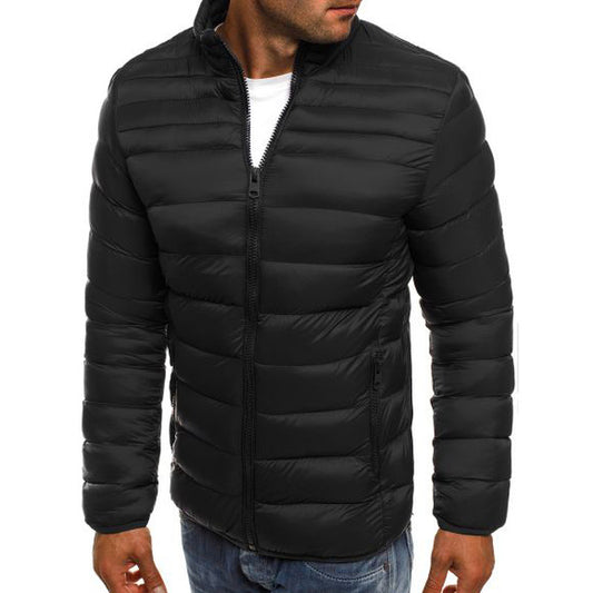 Abrigo de Algodón para Hombre Corte Clásico Minimalista - Image 2