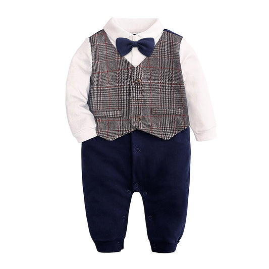 Traje Formal para Bebé de Un Año con Moño y Camisa Caballero - Image 2