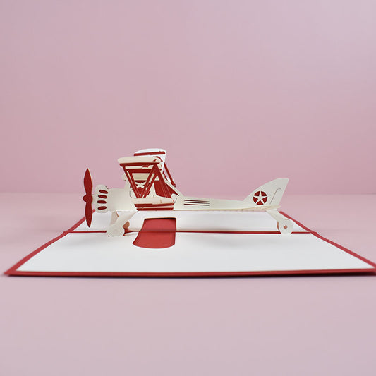 Tarjetas de Felicitación 3D con Aviones Artesanales para Niños - Image 2