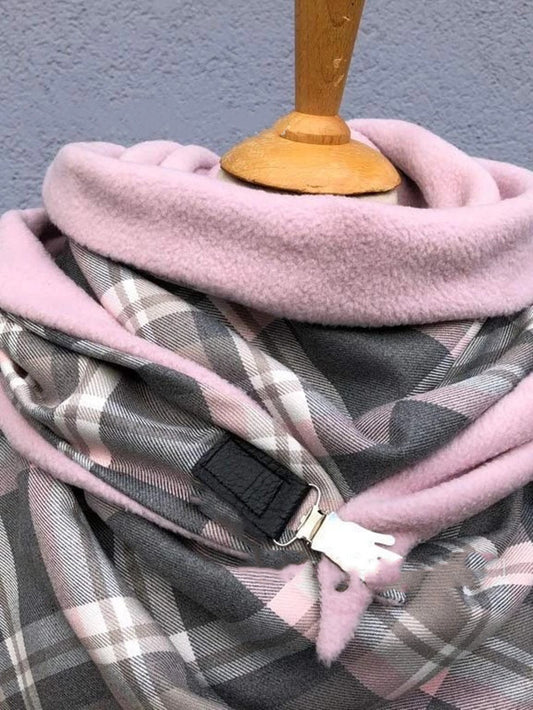 Bufanda Cuadriculada Gruesa y Cálida - Accesorio Versátil de Moda - Image 2