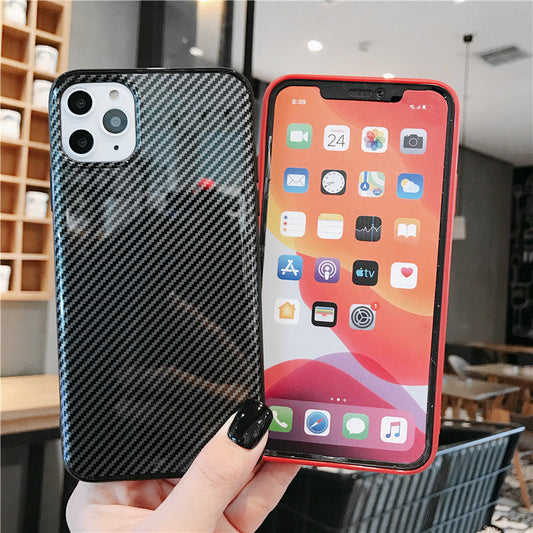 Funda Compatible con Apple de Patrón de Fibra Minimalista - Image 2