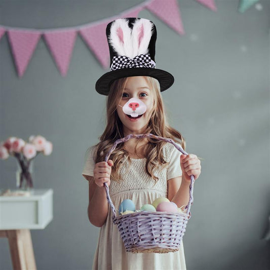 Diadema de Orejas de Conejo en Terciopelo - Accesorios de Disfraz para Pascua y Fiestas - Image 2