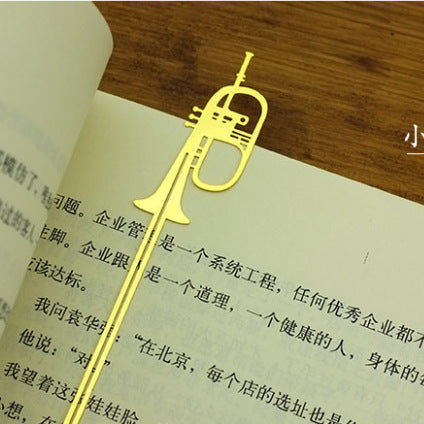 Set de 8 Marcapáginas Musicales Dorados con Cordón - Diseño Elegante para Amantes de la Música - Image 2