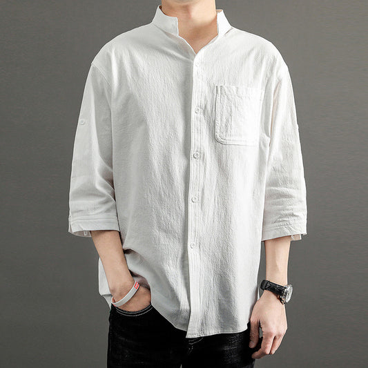 Camisa de Verano Holgada Talla Plus con Mangas 3/4 - Image 2