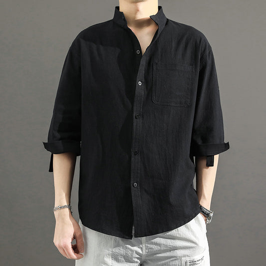 Camisa Suelta de Verano Versátil de Manga Corta - Image 2