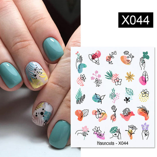 Calcomanías de Flores para Uñas - Transferencias Decorativas Autoadhesivas - Image 2